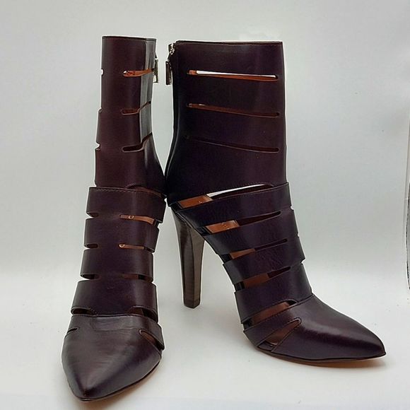 Rebecca Minkoff Shoes - NWOT!!! Rebecca Minkoff "Derea" Leather Heeled Boot.  SIZE 9.5M.  S906